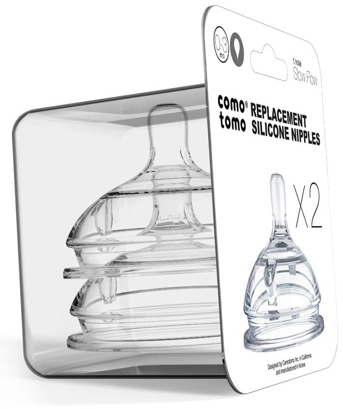Соска для бутылочки Comotomo 2 шт, Natural Nipple Packs