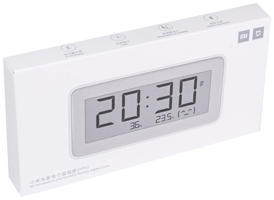 Xiaomi Часы с E-ink дисплеем Thermometer Hygrometer Pro LYWSD02MMC купить,13990