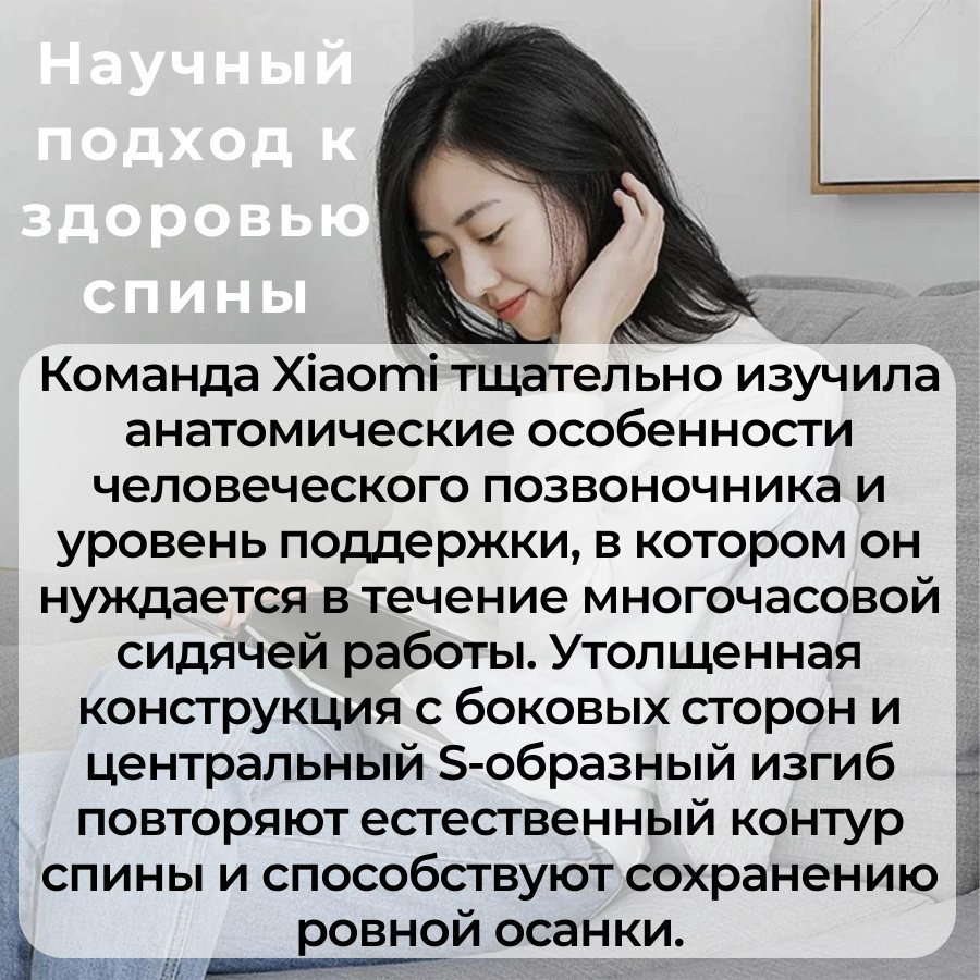 Подушка для спины Xiaomi 15x35 см, полиэстер купить,NaN