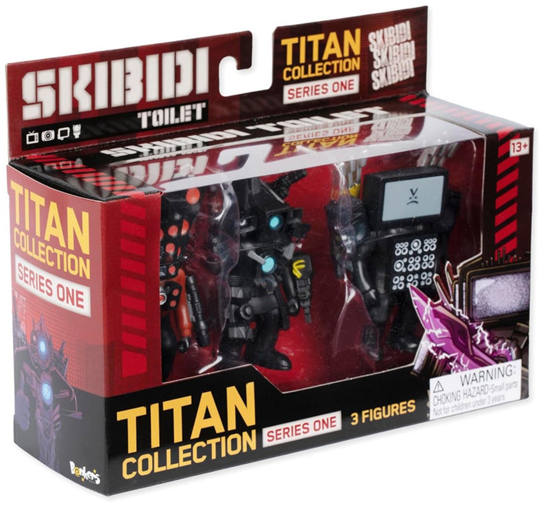 Фигурка Bonkers Toys Skibidi Toilet Titan 15 см 3 шт