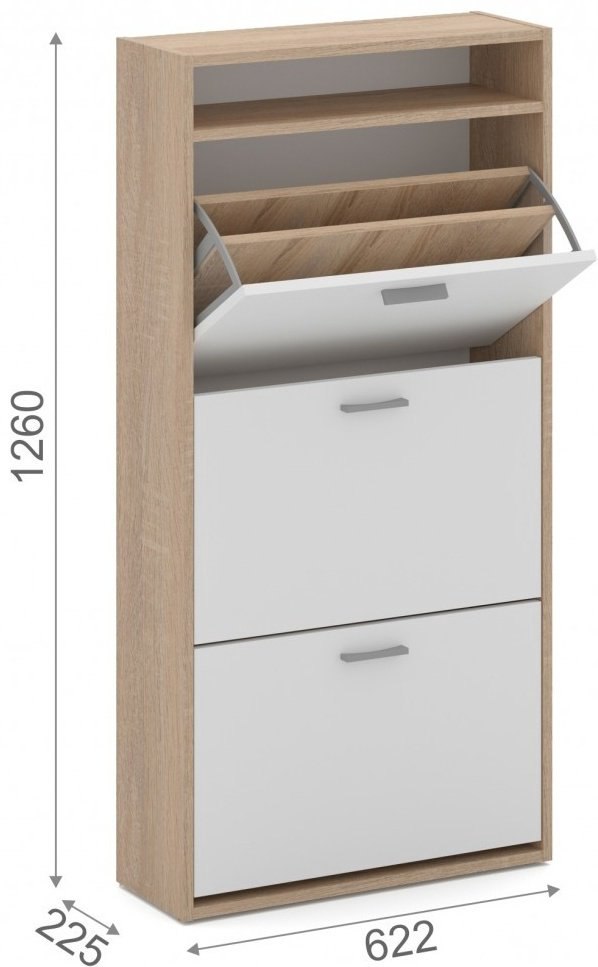 Обувница IMPERIAL 62.20x22.50x126 см, ЛДСП купить,NaN