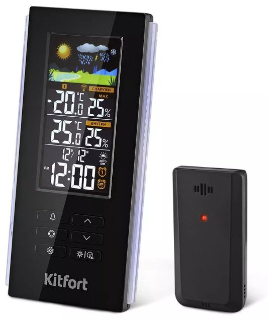 Метеостанция Kitfort КТ-3378 черный купить,NaN