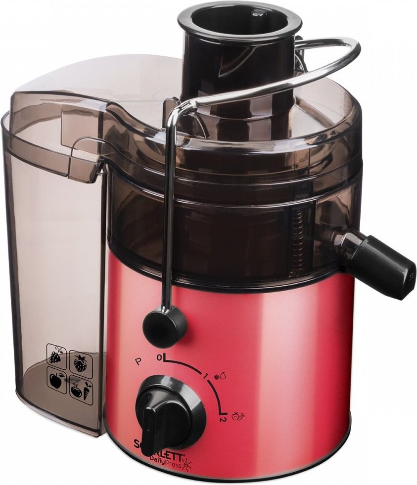 Соковыжималка Scarlett SC-JE50S19 черный, красный