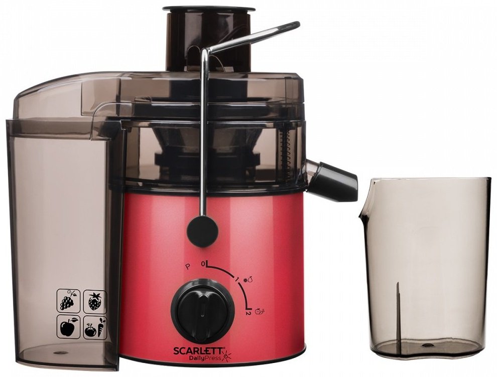 Соковыжималка Scarlett SC-JE50S19 черный, красный - ForteMarket Соковыжималка Scarlett SC-JE50S19 черный, красный купить,0