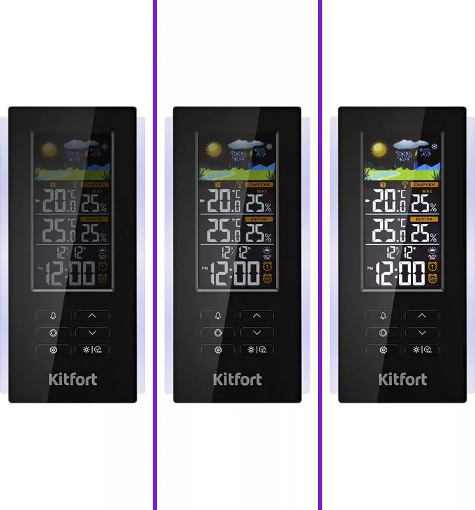 Метеостанция Kitfort КТ-3378 черный - ForteMarket Метеостанция Kitfort КТ-3378 черный купить,0