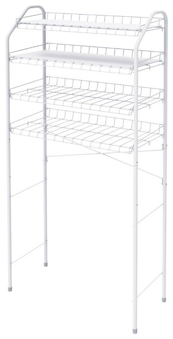 Стеллаж напольный Nika, 28x66x151 см, белый