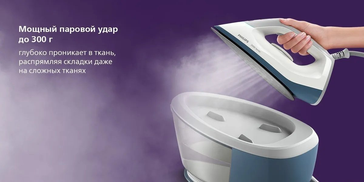 Парогенератор Philips PSG2000/20 синий, белый купить,51990