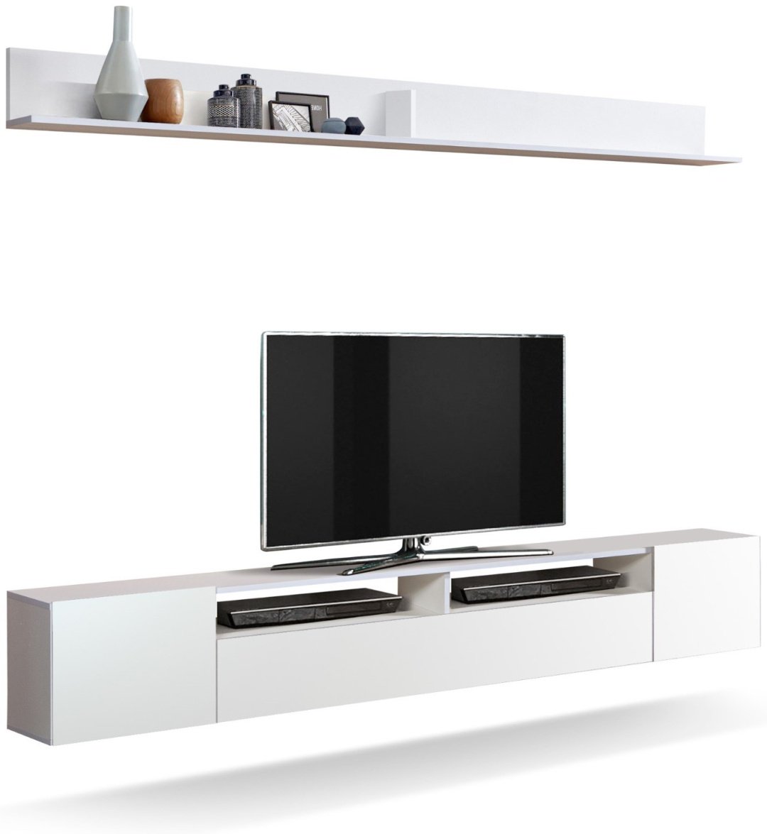 Полка Олмеко Прага, 213х21.6x20 см, белый - ForteMarket Полка Олмеко Прага, 213х21.6x20 см, белый купить,0