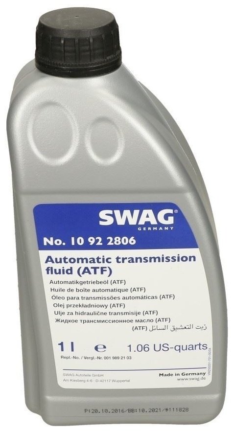 Масло полусинтетическое Swag Automatic Transmission Fluid(ATF) 1 л