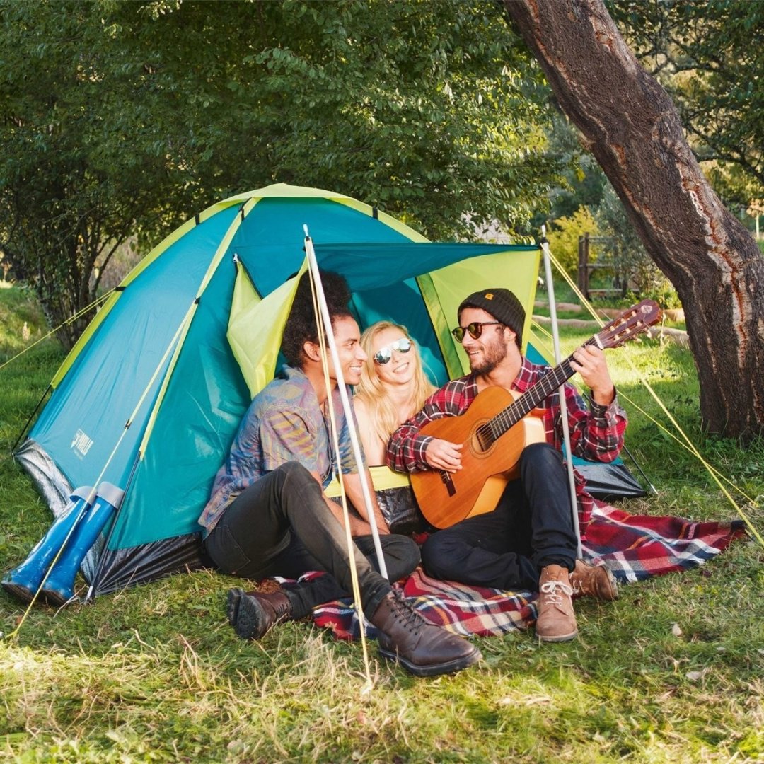 Палатка Bestway треккинговая 3-местная голубой - ForteMarket Палатка Bestway треккинговая 3-местная голубой купить,0
