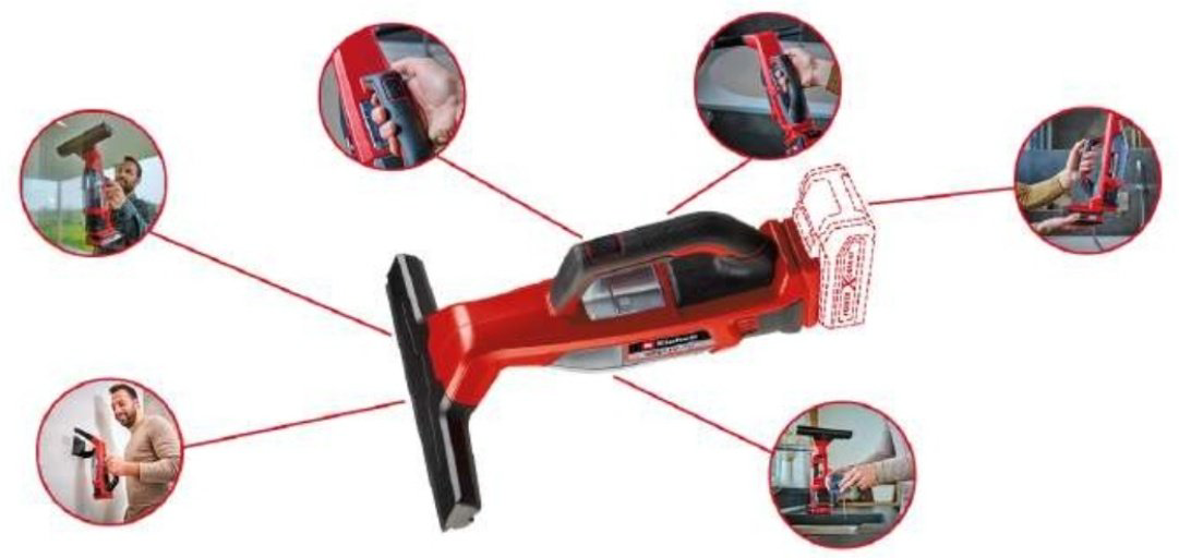 Стеклоочиститель Einhell BRILLIANTО черный, красный - ForteMarket Стеклоочиститель Einhell BRILLIANTО черный, красный купить,29900