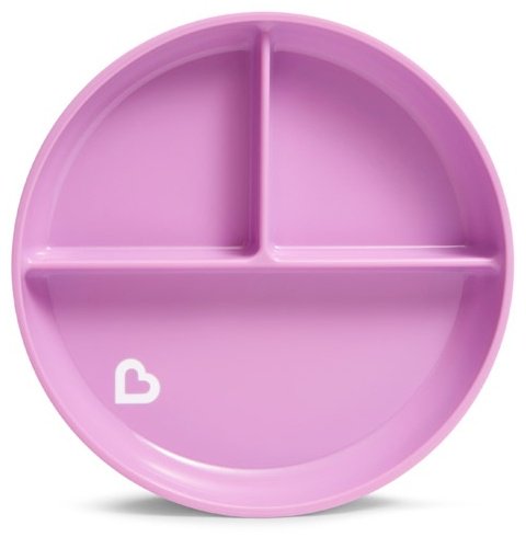 Тарелка Munchkin Stay Put 11213 , пластик/резина, лавандовый - ForteMarket Тарелка Munchkin Stay Put 11213 , пластик/резина, лавандовый купить,0