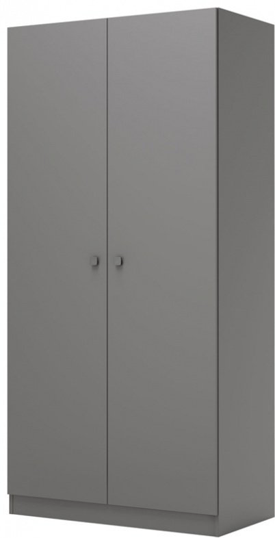 Распашной шкаф Polini Simple, 89.8x190х51.6 см, серый купить,NaN