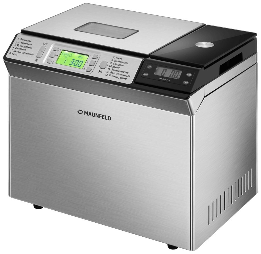 Хлебопечь MAUNFELD MBM-900DSS серебристый
