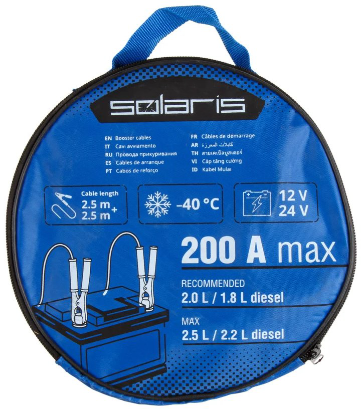 Solaris пусковые провода SL2910-1 200 А купить,NaN