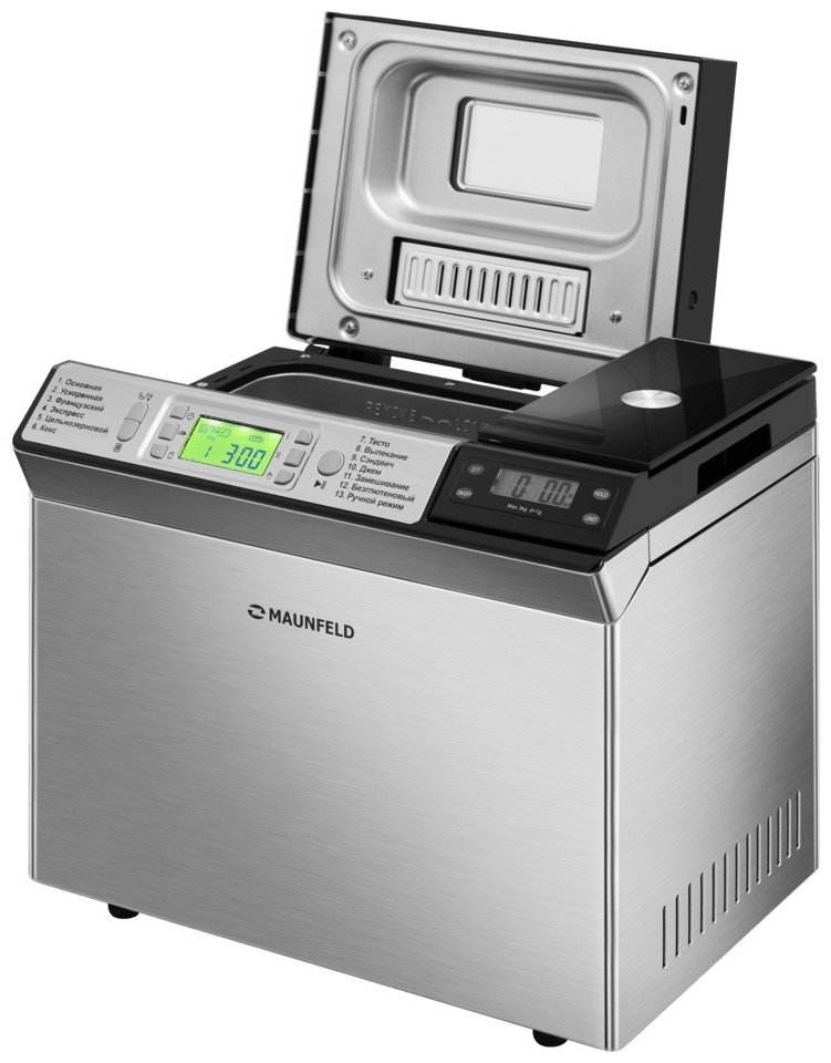 Хлебопечь MAUNFELD MBM-900DSS серебристый купить,0