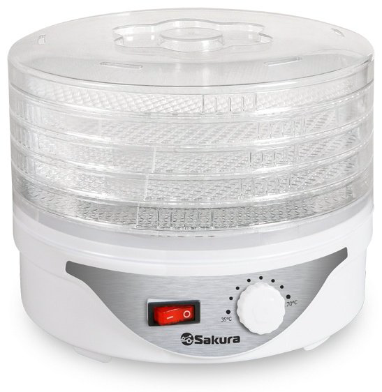 Электросушилка Sakura SA-7805 белый, прозрачный