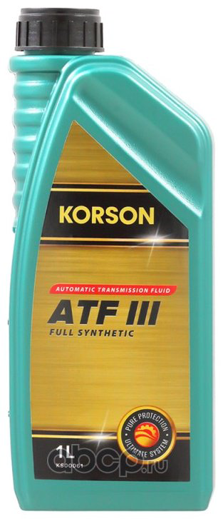 Масло синтетическое KORSON FULL SYNTHETIC ATF III 1 л купить,NaN