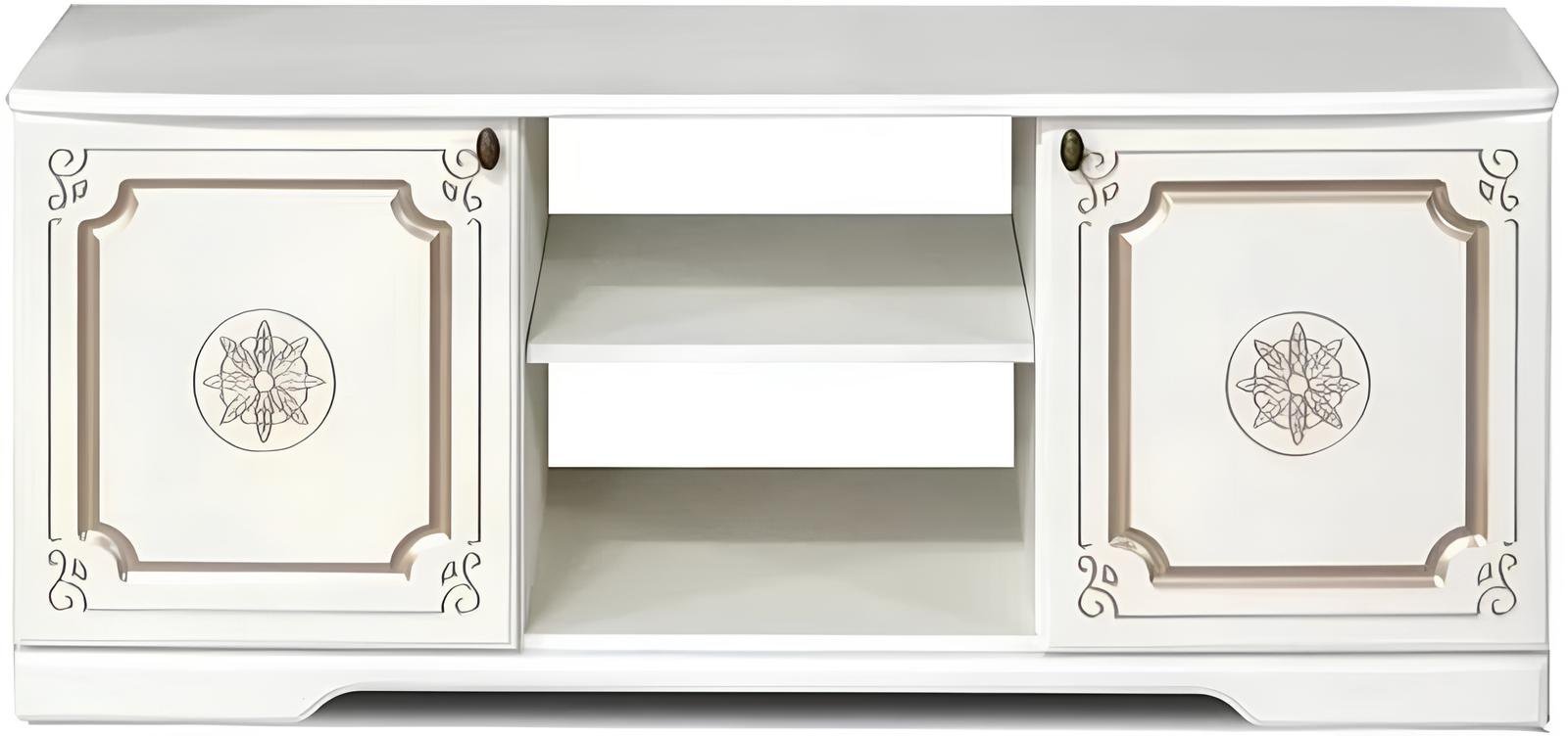 ТВ-тумба напольная Sanflor Лейли, 150x54.5x55.2 см, кремовый, золотой