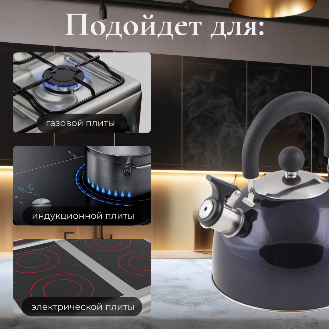 PERFECTO LINEA чайник 52-121516 2.5 л, нержавеющая сталь купить,NaN