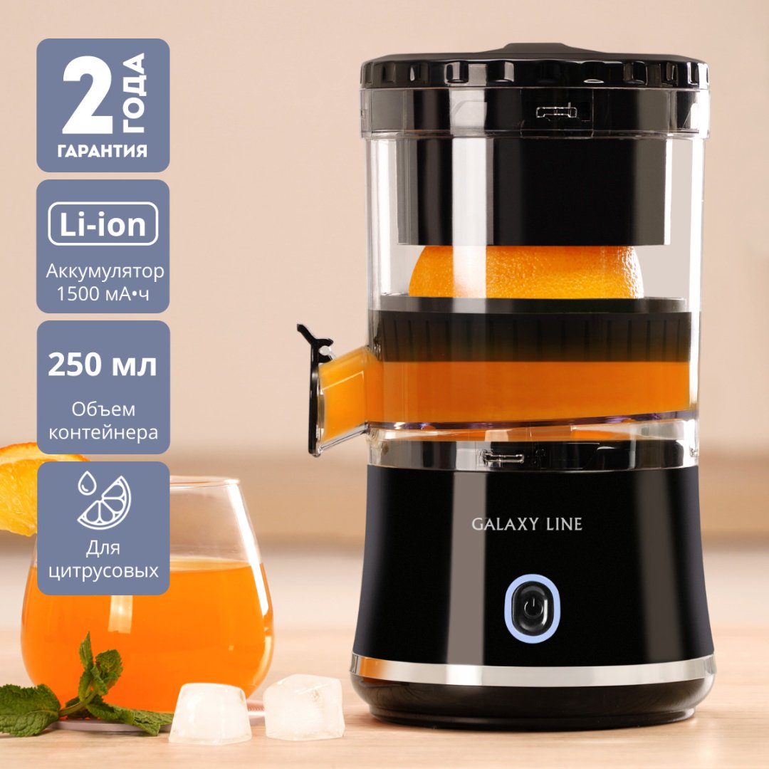 Соковыжималка GALAXY LINE GL0855 черный - ForteMarket Соковыжималка GALAXY LINE GL0855 черный купить,0