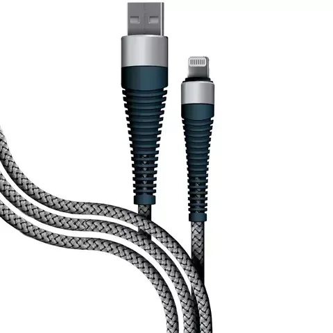 Кабель BoraSCO Fishbone 38508 Type-C to Lightning 3A 1m Spaсe Grey