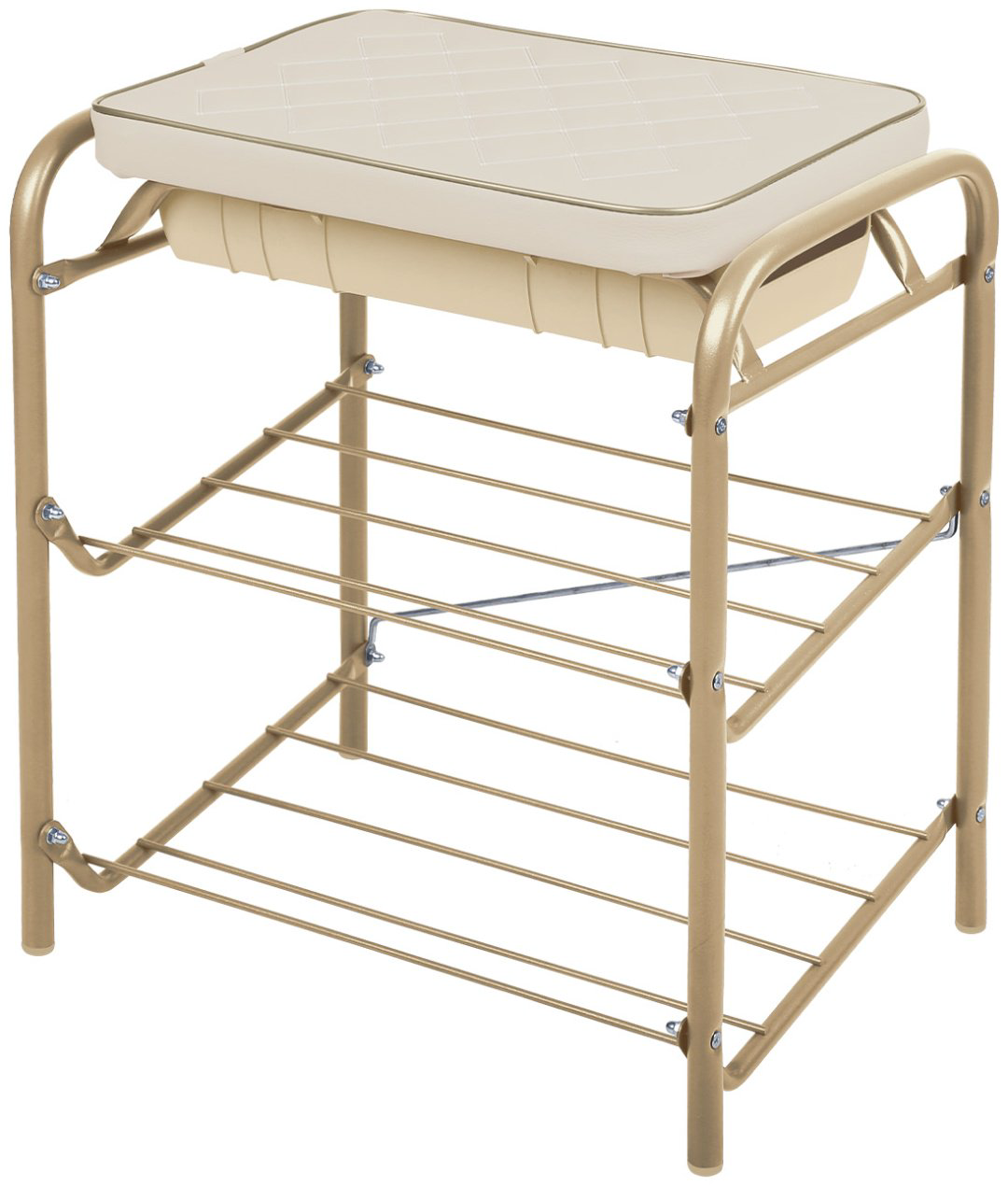 Обувница Nika 44x33x51.6см золото купить,NaN