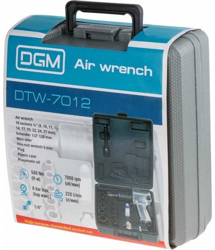 Пневмогайковерт DGM ударный DTW-7012 купить,NaN