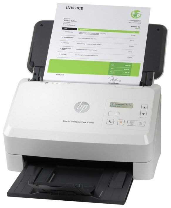 Сканер HP ScanJet Enterprise Flow 5000 s5 6FW09A белый купить,0