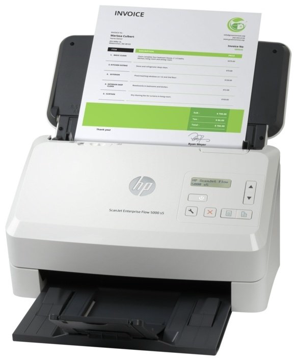 Сканер HP ScanJet Enterprise Flow 5000 s5 6FW09A белый