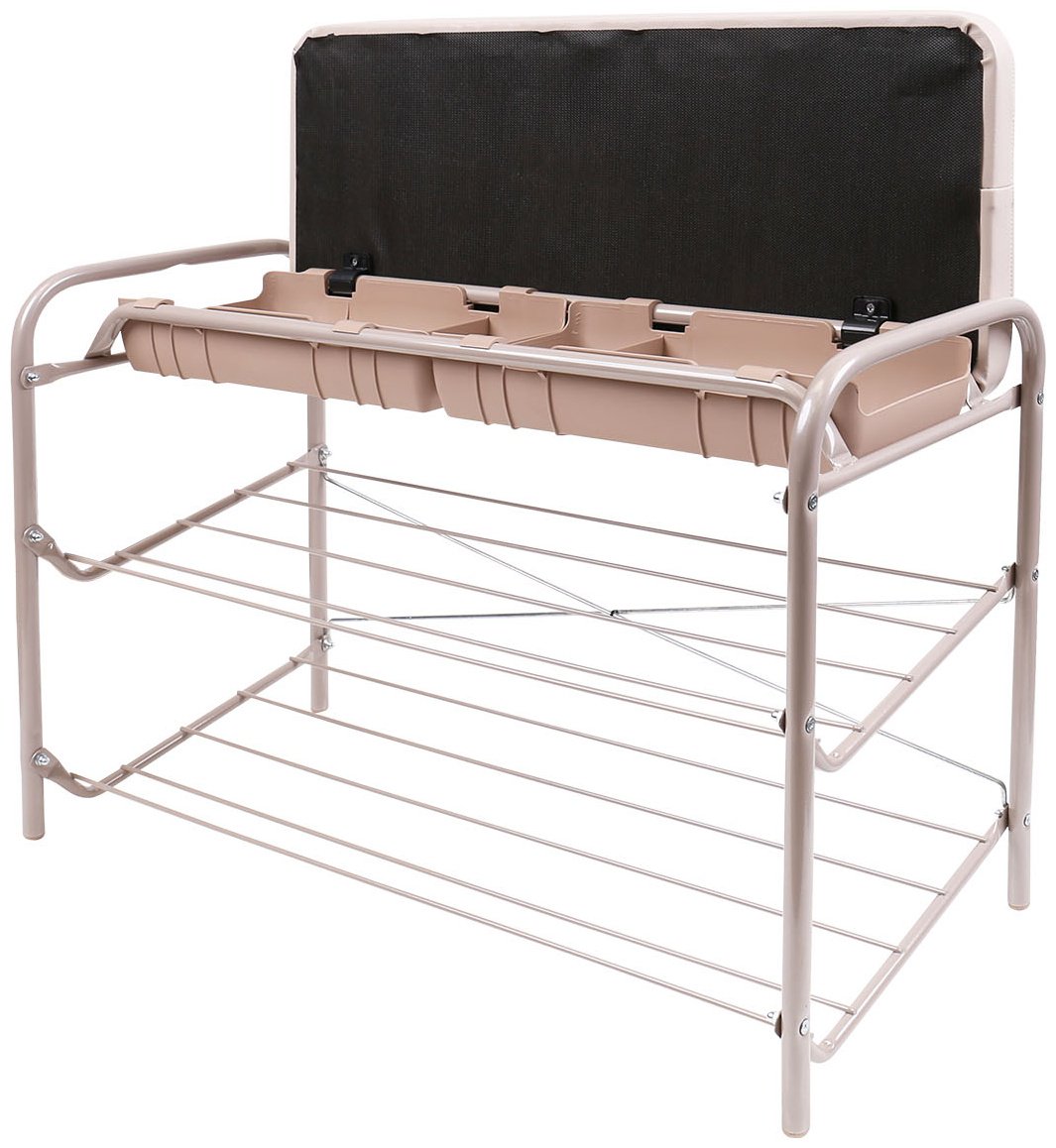 Обувница Nika 79x33x51 см, металл, пластик - ForteMarket Обувница Nika 79x33x51 см, металл, пластик купить,0