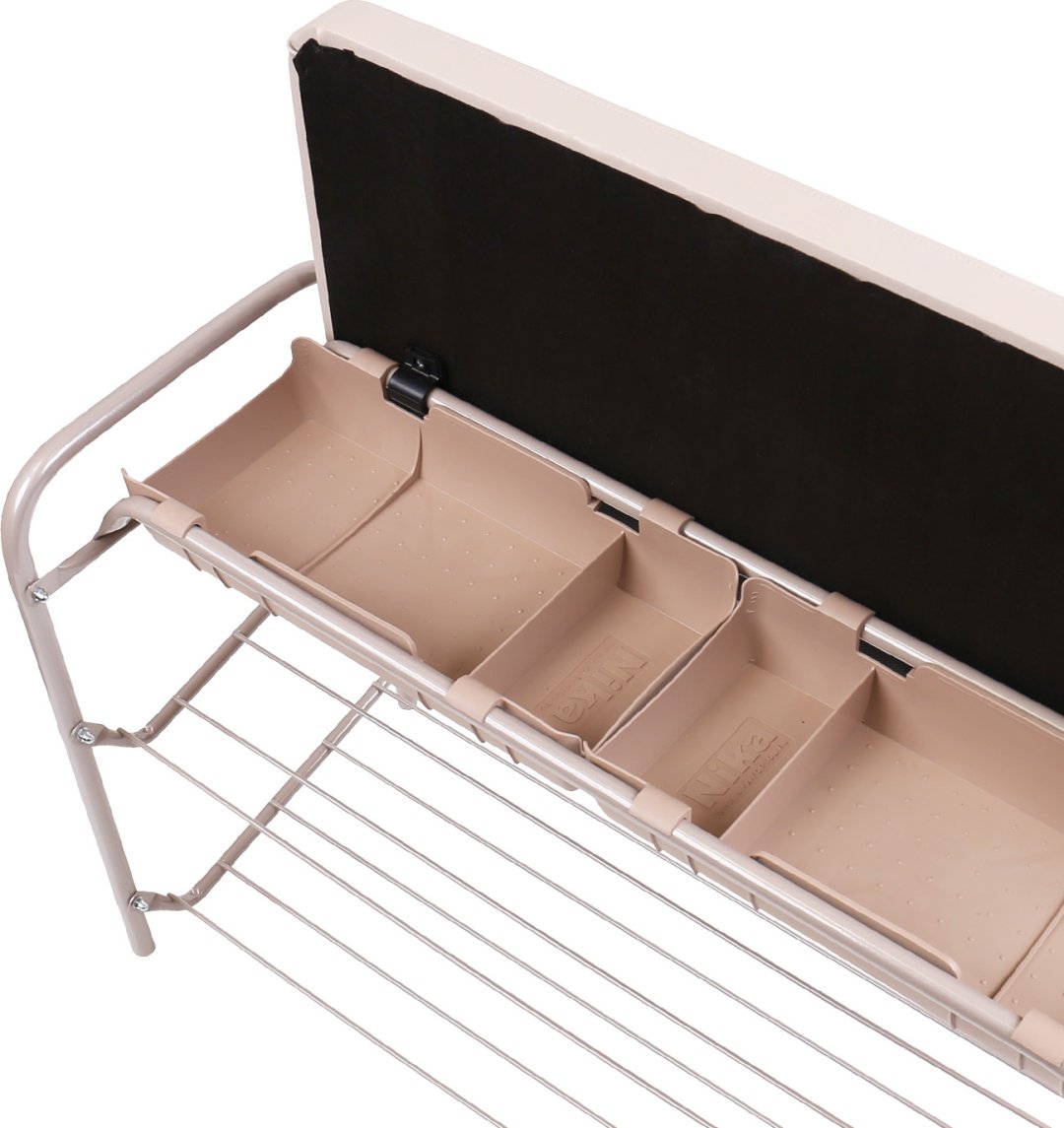 Обувница Nika 79x33x51 см, металл, пластик - ForteMarket Обувница Nika 79x33x51 см, металл, пластик купить,0