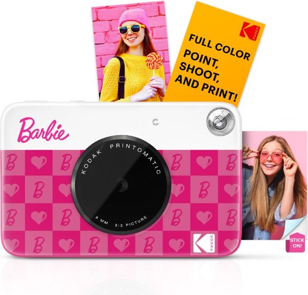 Фотокамера моментальной печати Kodak Barbie темно-розовый купить,0