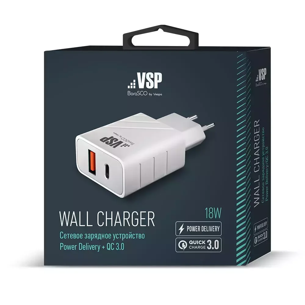 Зарядное устройство BoraSCO Power Delivery 38254 White - ForteMarket Зарядное устройство BoraSCO Power Delivery 38254 White купить,0