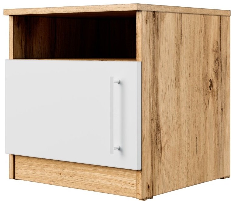 Тумба BUGA_16762, 45.2x46.5x45 см, белый, коричневый