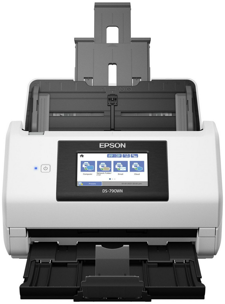 Сканер Epson WorkForce DS-790WN белый, серый