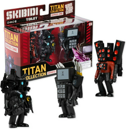 Фигурка Bonkers Toys Skibidi Toilet Titan 15 см 3 шт