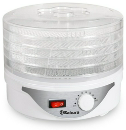 Электросушилка Sakura SA-7805 белый, прозрачный