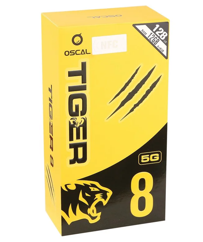Смартфон Oscal Tiger 8 4/128GB Platinum Black купить,94990