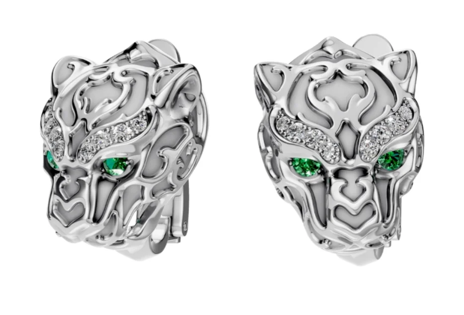 Серьги Carrera y Carrera Zodaria 0024.2 белое золото 8.1гр купить,NaN