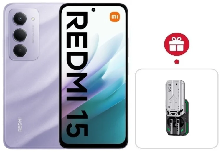 Смартфон Redmi 15 6 ГБ/128 ГБ фиолетовый + подарок купить,NaN