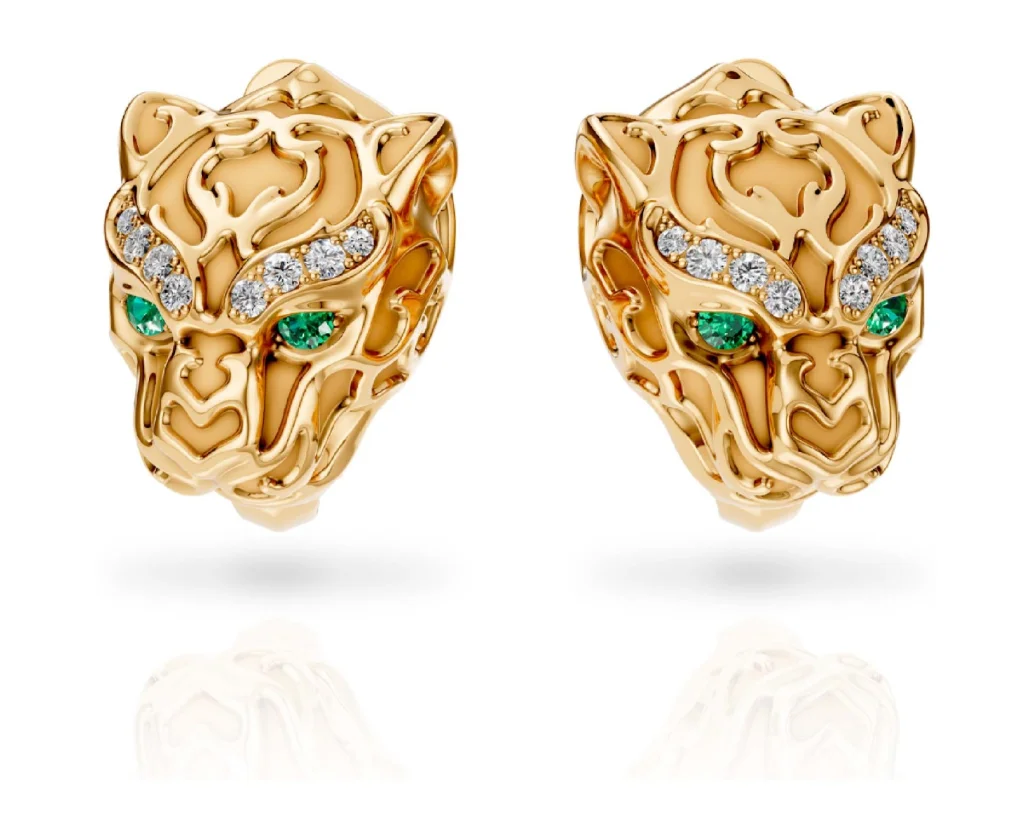 Серьги Carrera y Carrera Zodaria 0024.1 жёлтое золото 8.76гр купить,NaN