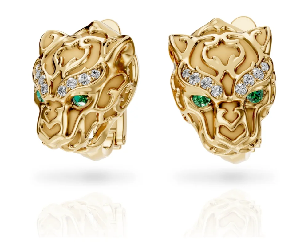 Серьги Carrera y Carrera Zodaria 0024.1 жёлтое золото 8.76гр купить,NaN