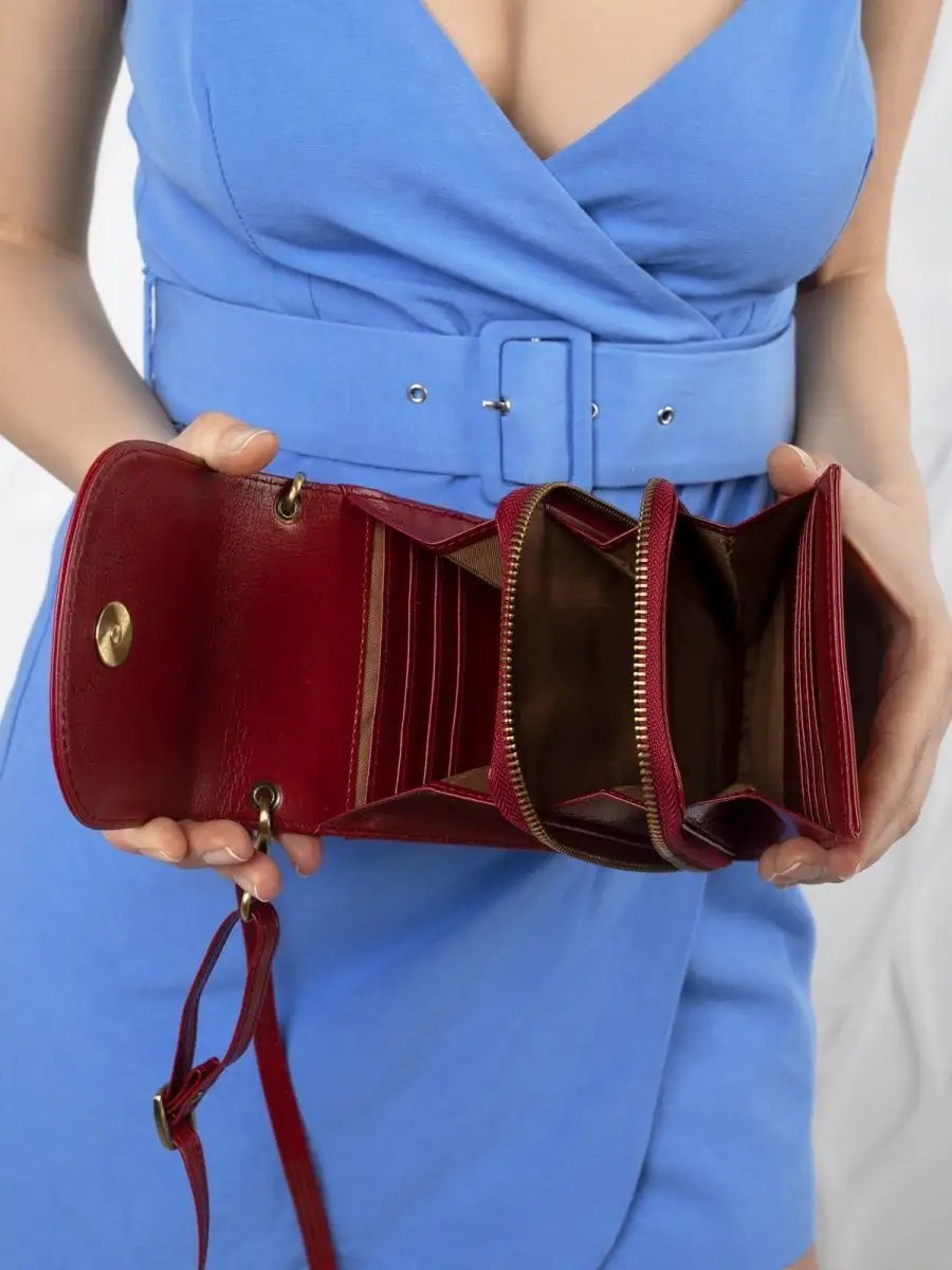 Сумка кросс-боди FashionLucha натуральная кожа красный купить,NaN