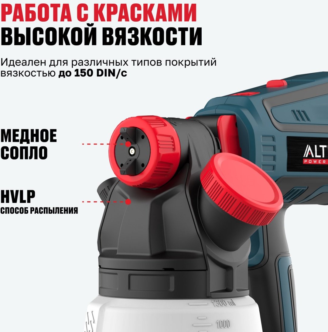 Краскопульт ALTECO SG 2207 F 79682 - ForteMarket Краскопульт ALTECO SG 2207 F 79682 купить,0