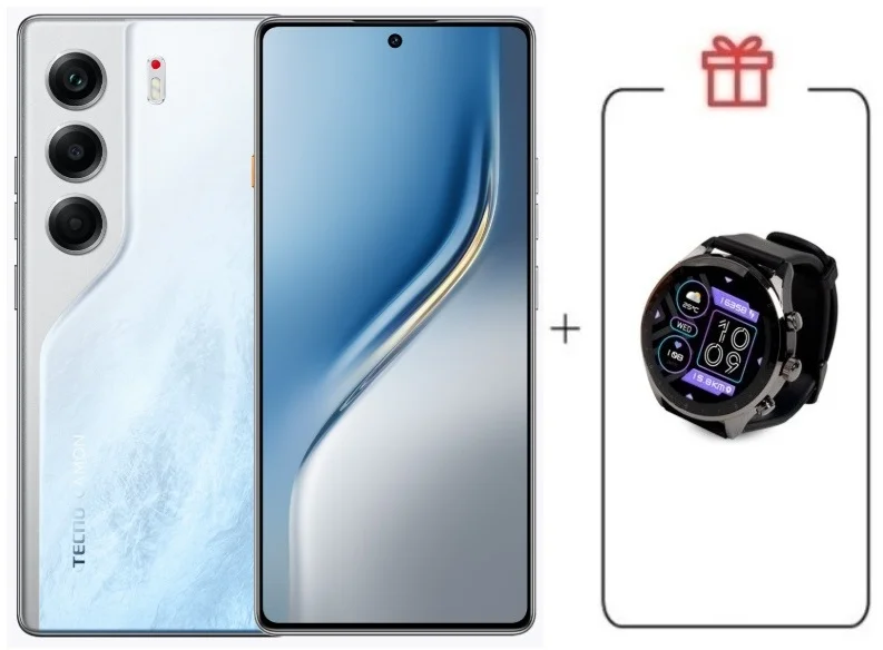 Смартфон Tecno Camon 40 8/256Gb Glacier White + подарок купить,NaN