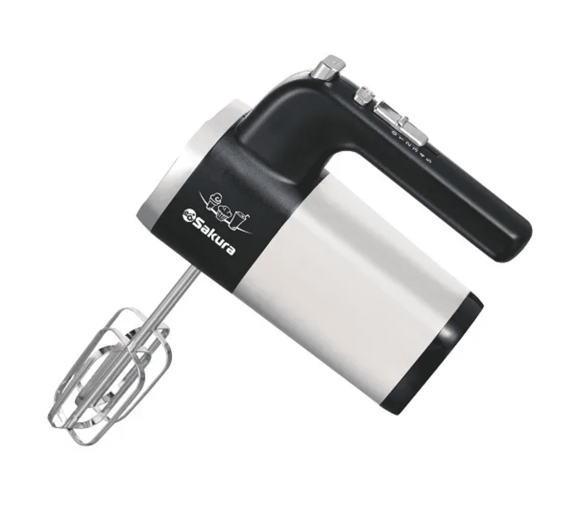 Миксер Sakura SA-6329SBK серебристый купить,NaN