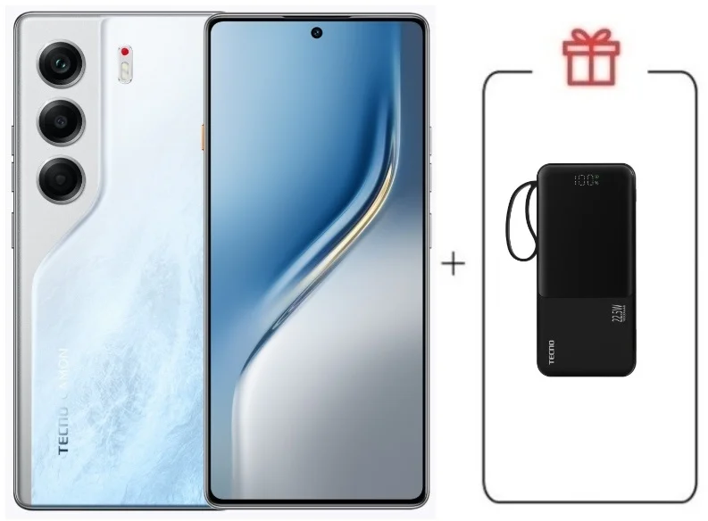 Смартфон Tecno Camon 40 8/256Gb Glacier White + подарок купить,NaN