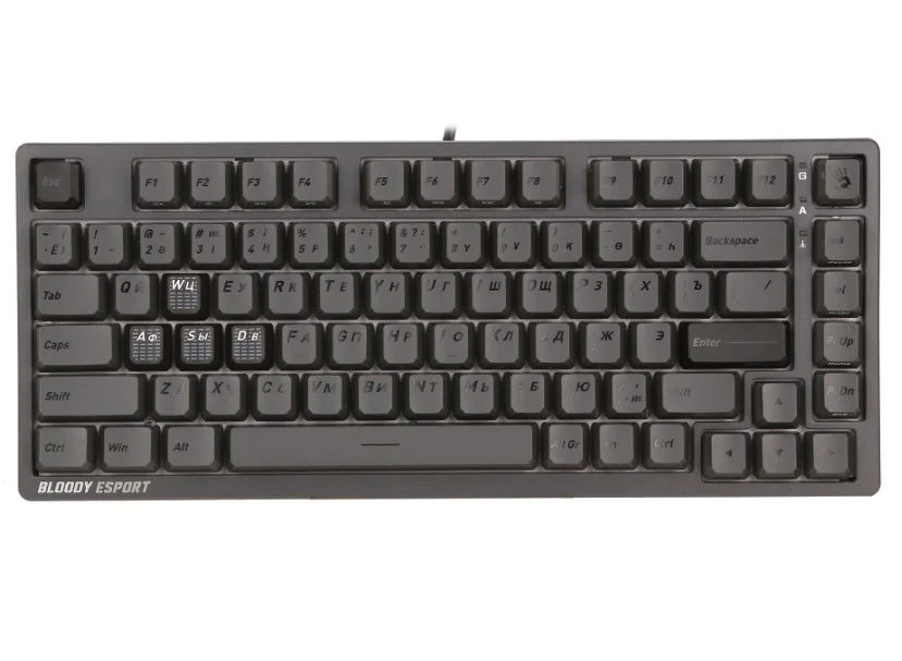 Клавиатура A4Tech Bloody MS76 MS Magnetic Switch Iron Grey