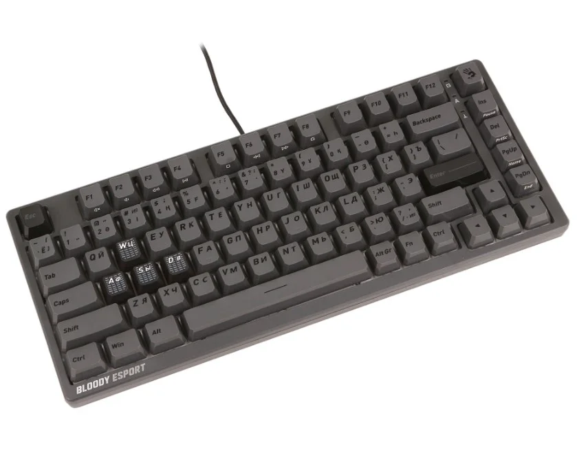 Клавиатура A4Tech Bloody MS76 MS Magnetic Switch Iron Grey
